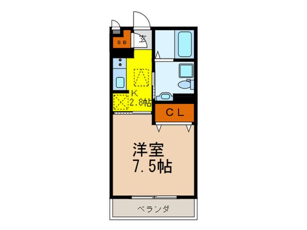 Ｆｒｏｎｔ　Ｈｏｕｓｅ　Ｂ棟の物件間取画像